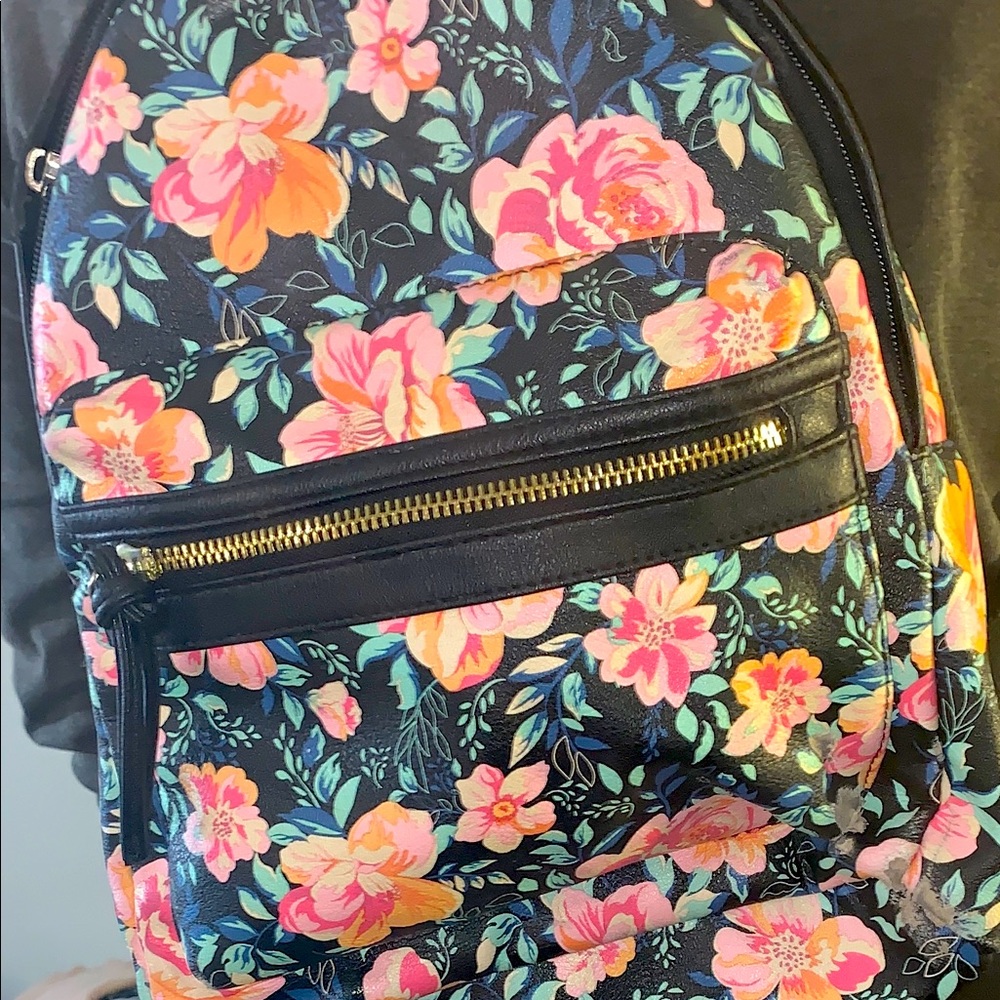Floral mini backpack